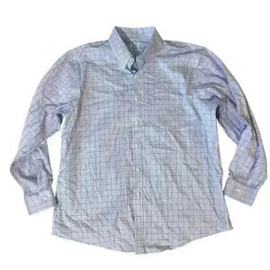 Brooks Brothers Men's Purple Regent Original Polo Button Up Shirt Non-Iron 17-34